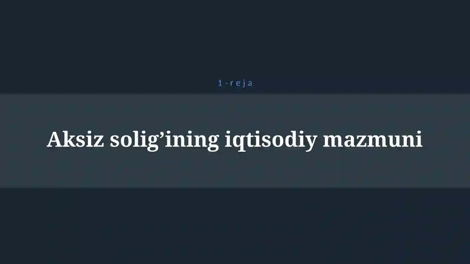 AKSIZ SOLIG’I 4