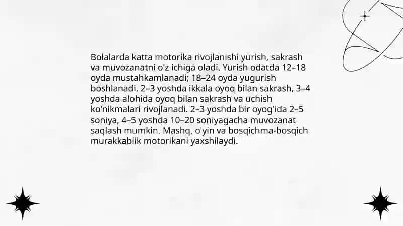 Erta bolalik davridagi bolalarning jismoniy rivojlanishi 4