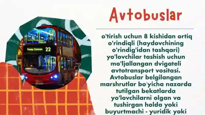 TURISTLARGA AVTOTRANSPORT VOSITASIDA XIZMAT KO’RSATISH 4