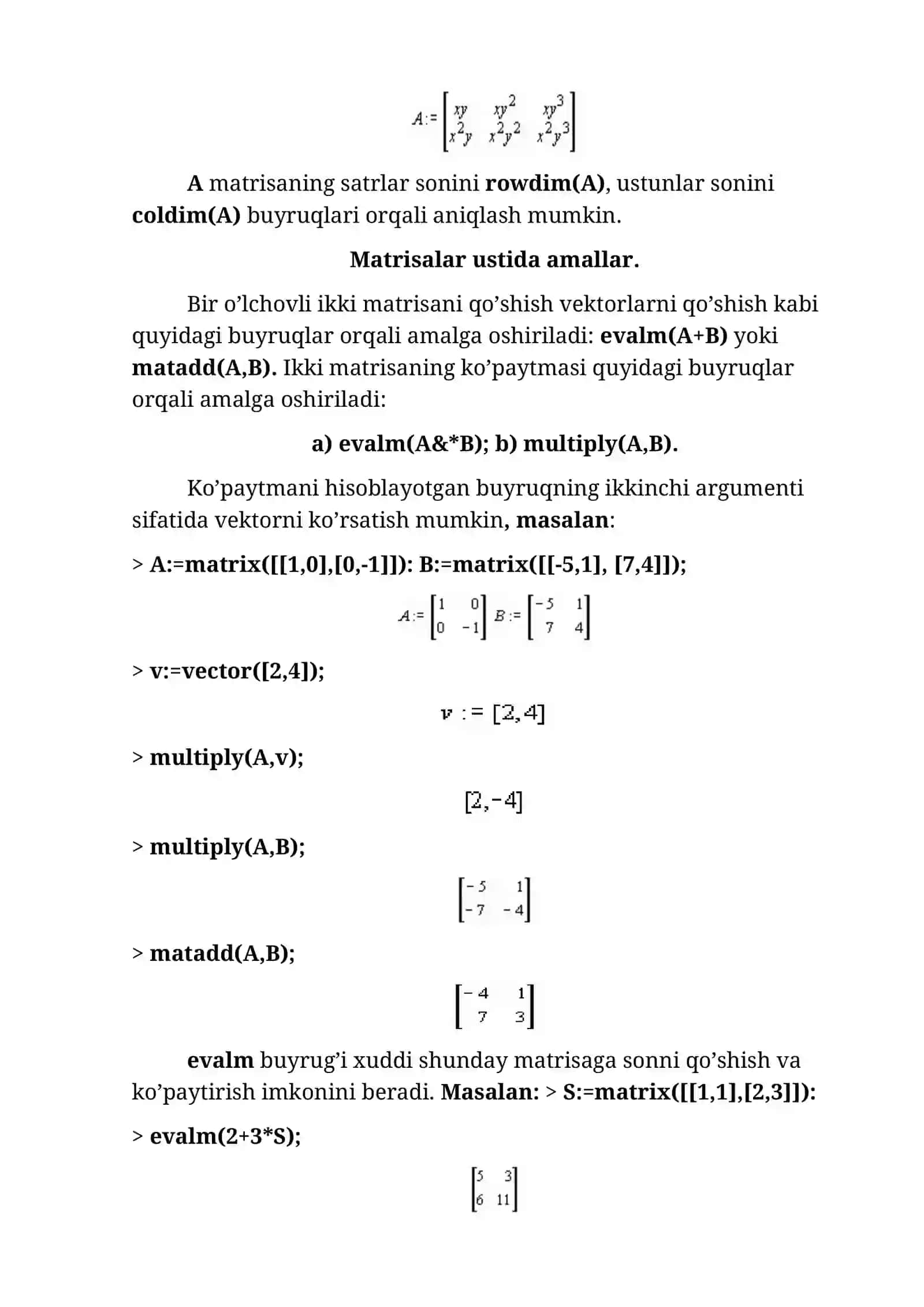 CHIZIQLI ALGEBRA MASALALARI. OPTIMIZATSIYA VA REGRESSIYA 4