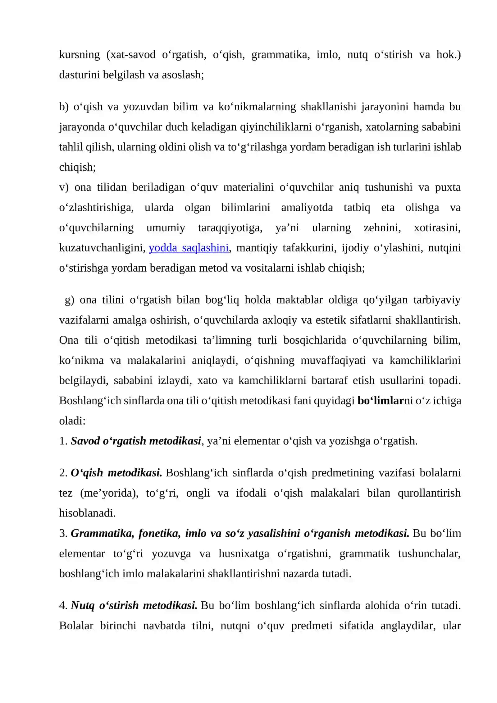 Ona tili o‘qitish metodikasi fanining predmeti va vazifalari 4