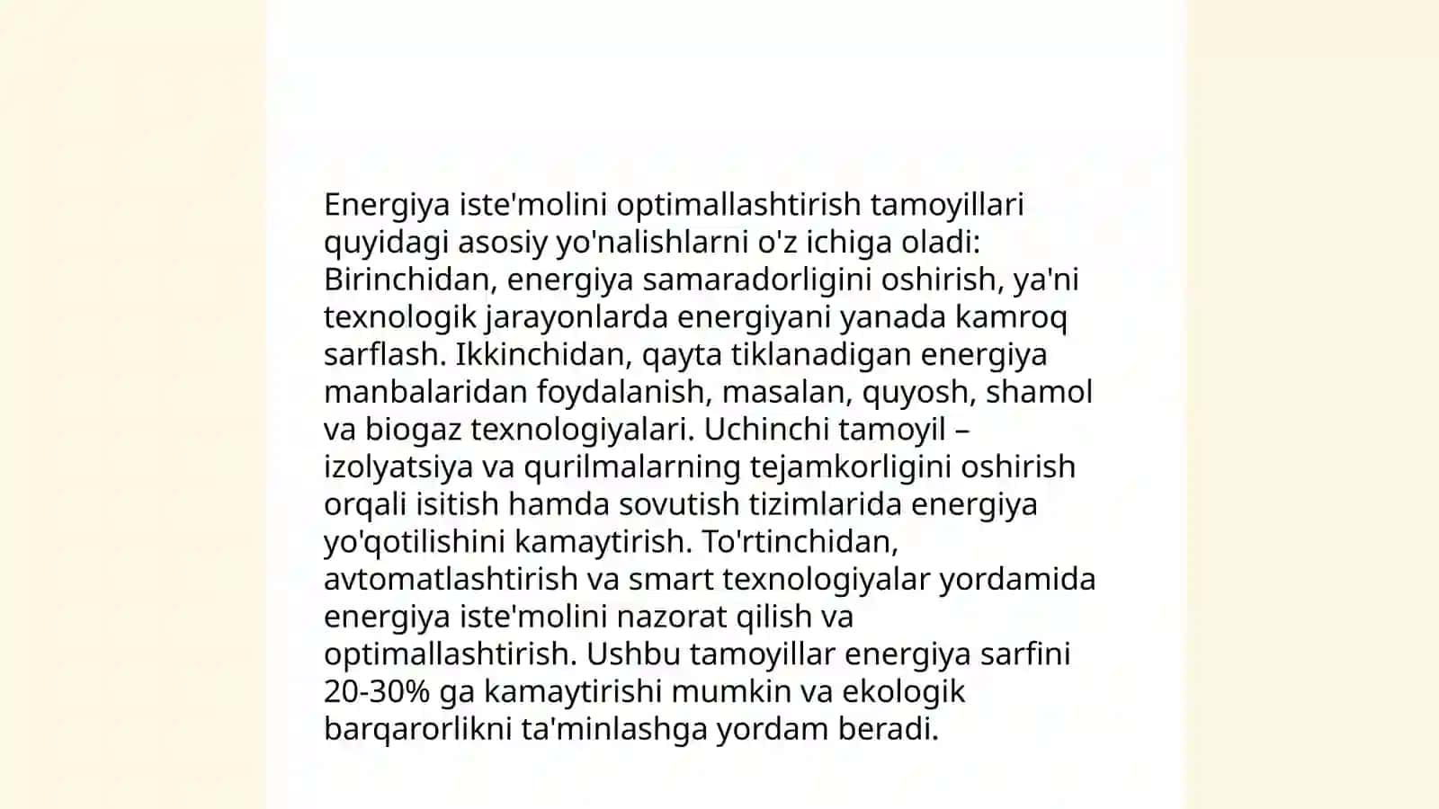 Mamlakat Iqtisodiyotining energiya samaradorligini oshirish tamoyillari 4
