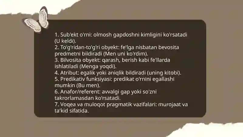 Olmosh soʻz turkumi 4