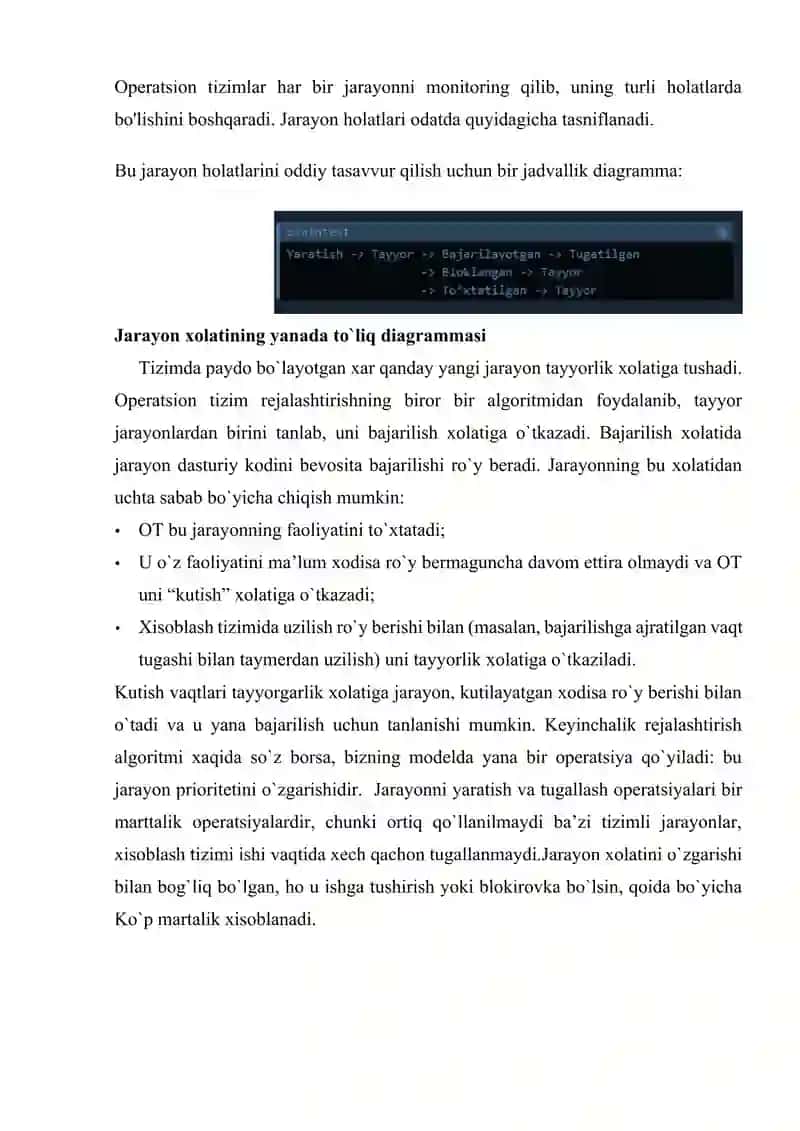 Operatsion tizimlarning jarayonini rejalashtirish algoritmlari 4