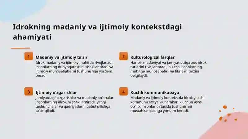 Idrok haqida tushuncha va uning xususiyatlari 4