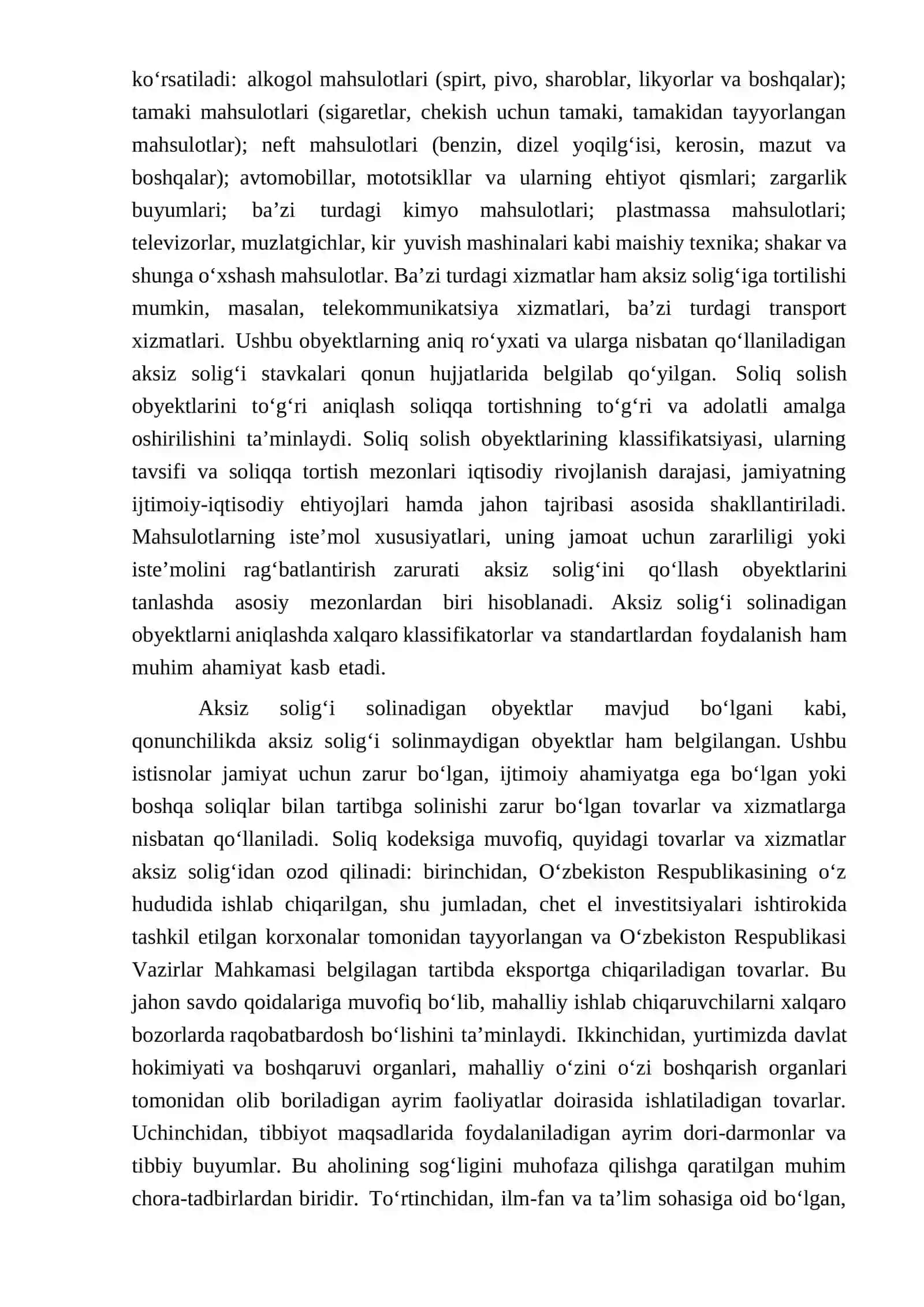 Aksiz solig‘ini hisoblash va budjetga o‘tkazish tartibi. 4