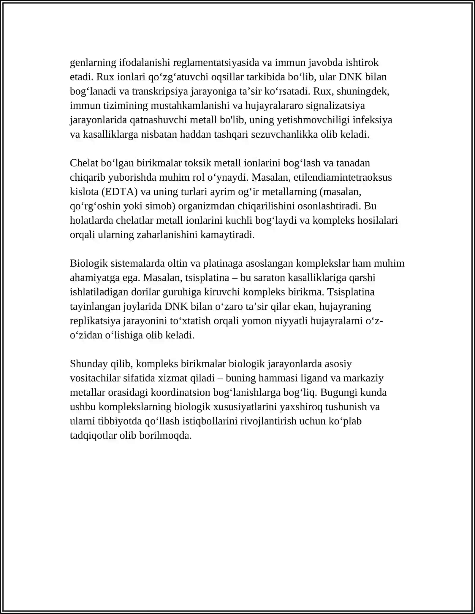 KOMPLEKS BIRIKMALAR - BIOLOGIK FAOL BIRIKMALAR 4