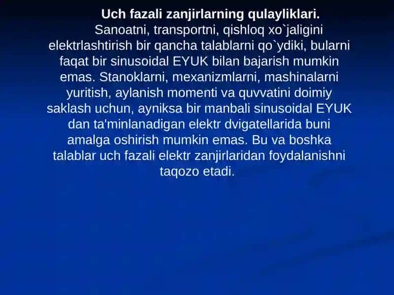 Uch fazali zanjirlar 4