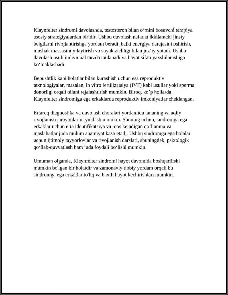 KLAYINFELTER SINDROMI REFERAT 4