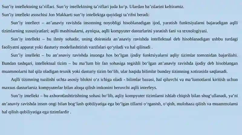SUN’IY    INTELLEKT 4