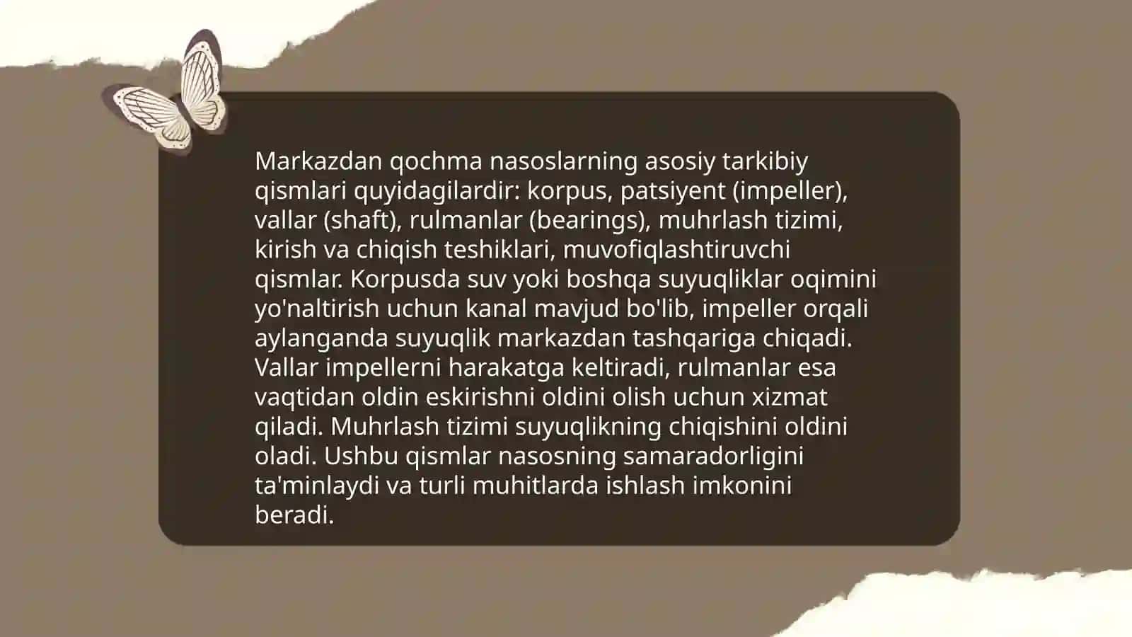 Markazdan qochma nasoslarni harakteristikasini oʻrganish 4