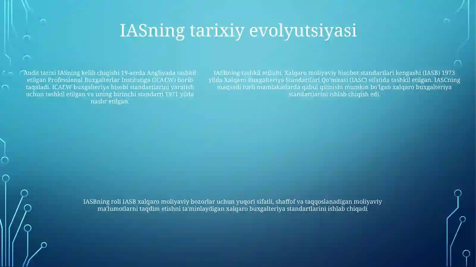 Iqtisodiy Munosabatlar Tizimida Auditning Xalqaro Standartlari O'Rni Va Ahamiyati 4