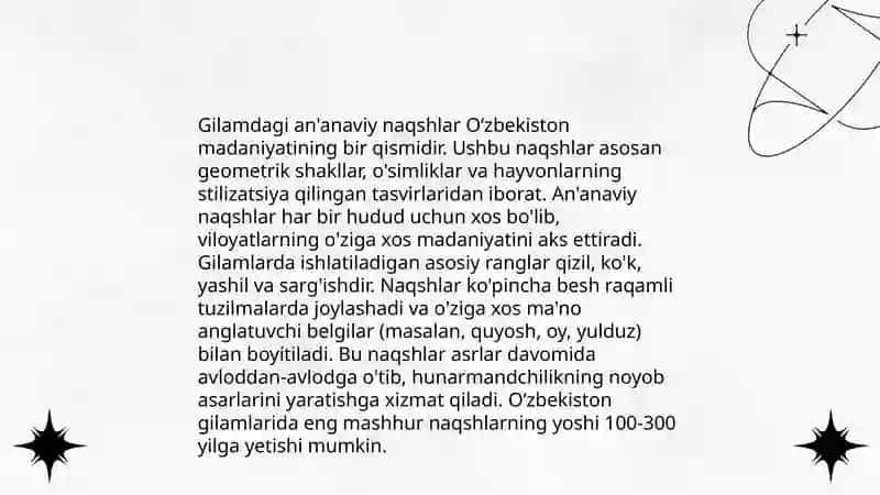 Eronning hunarmandchiligi gilamlari 4
