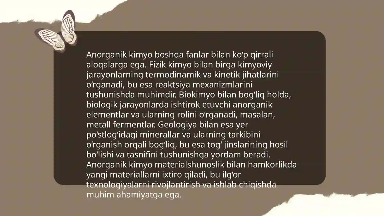 Anorganik Kimyo Fanining Predmeti, Rivojlanish Davrlari va Metodlari 4