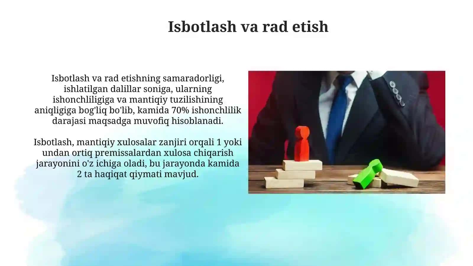 Mantiqiy xulosaning umumiy tavsifi 4