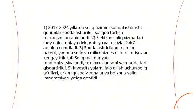 Yangi ozbekistonda amalga oshirilayotgan islohotlar 4