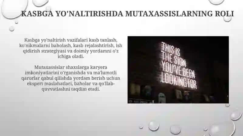 Kasb -hunarga yoʻnaltirish fanining maqsadi va vazifalar 4