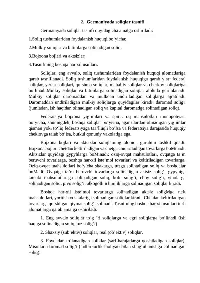 Germaniya Federativ Respublikasida soliqqa tortish 4