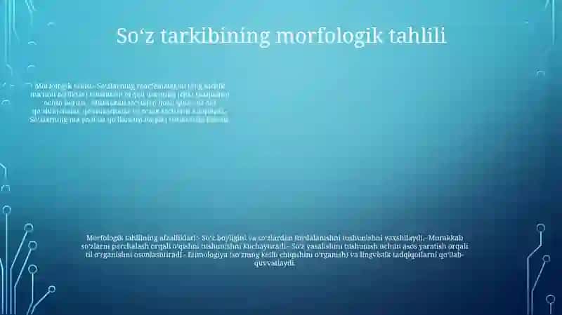 Ingiliz Tilida Sozlar Tarkibini Tahlil Qilish 4