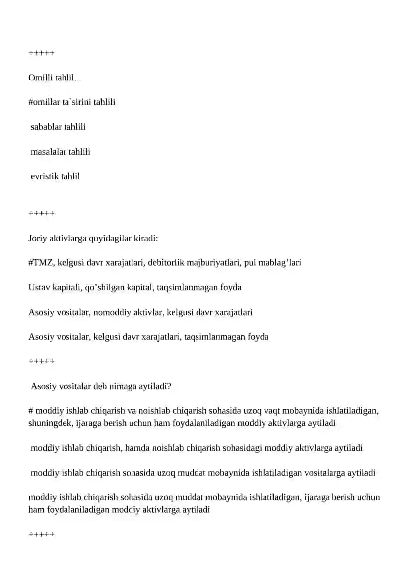 Moliyaviy holat tahlili 4