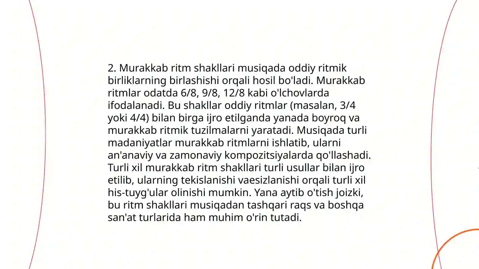 Turli xil ritmik ko'rinishlar 4