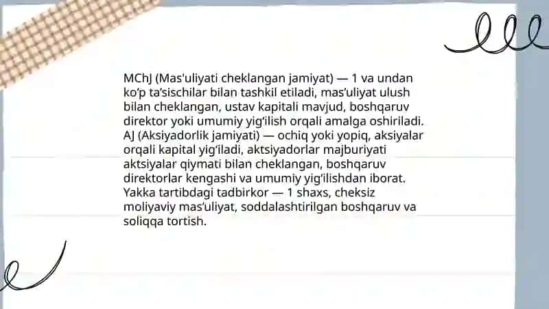Firma va ularning tashkiliy-iqtisodiy asoslari 4