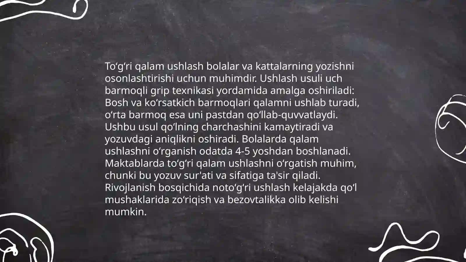 Uchinchi sinf oʻquvchilarini chiroyli yozuvga oʻrgatish 4