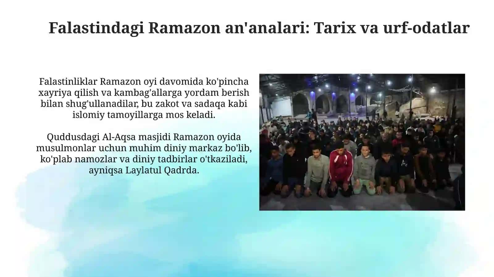 Falastin va O'zbekistonda Ramazon: An'analar va O'xshashliklar 4