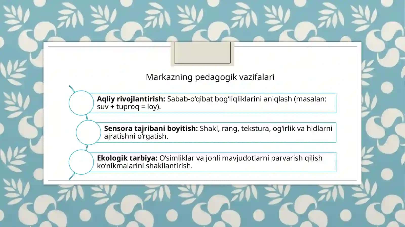 Fan va tabiat markazini jihozlash va xavfsizlik talablari 4