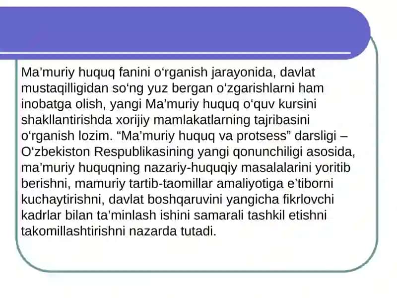 Ma`muriy Huquq Tushunchasi 4