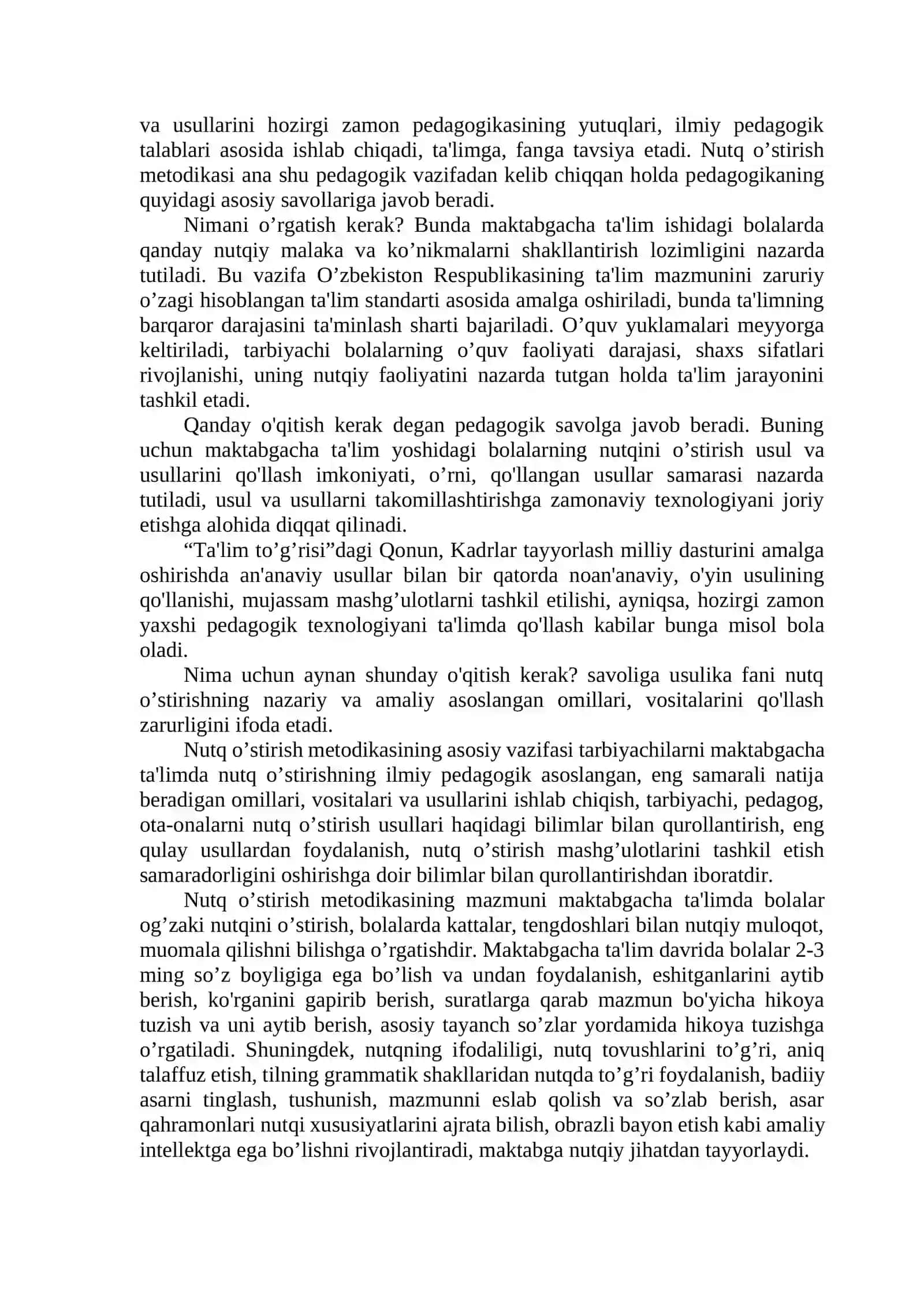 Bolalarning nutqini o’stirishfanining vazifalari 4