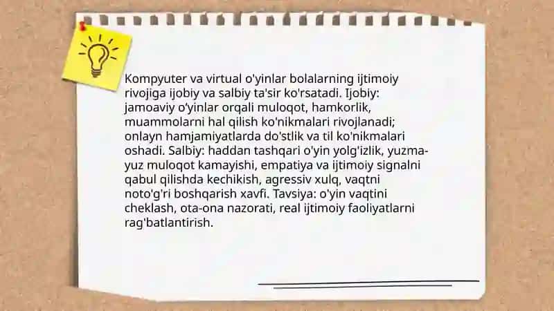 O'yinlar ijtimoiy faoliyat sifatida 4