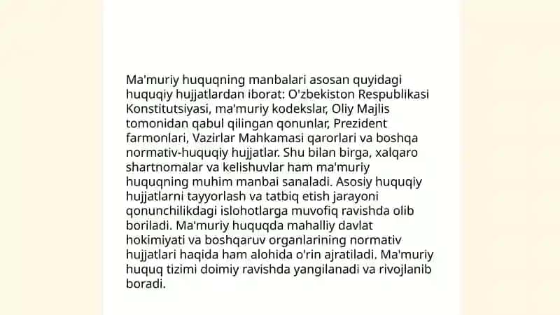 Ma'muriy huquq tushunchasi 4