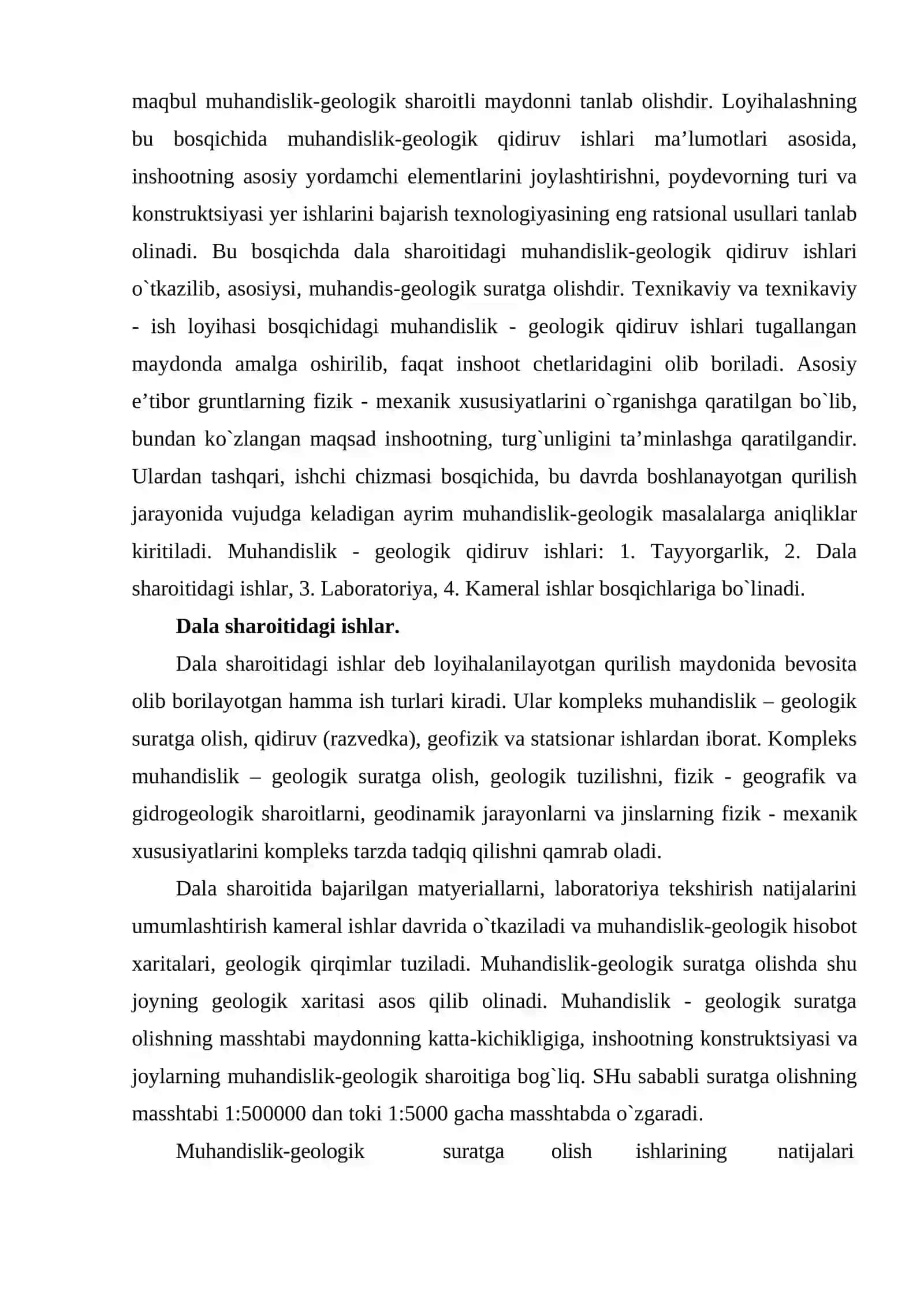 Geologik qidiruv kuzatish ob’yektlarini bog'lash usullari 4