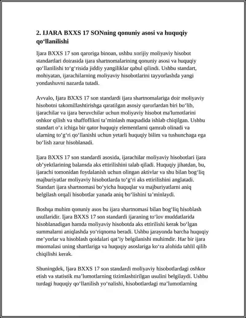 IJARA BXXS 17 SON 4