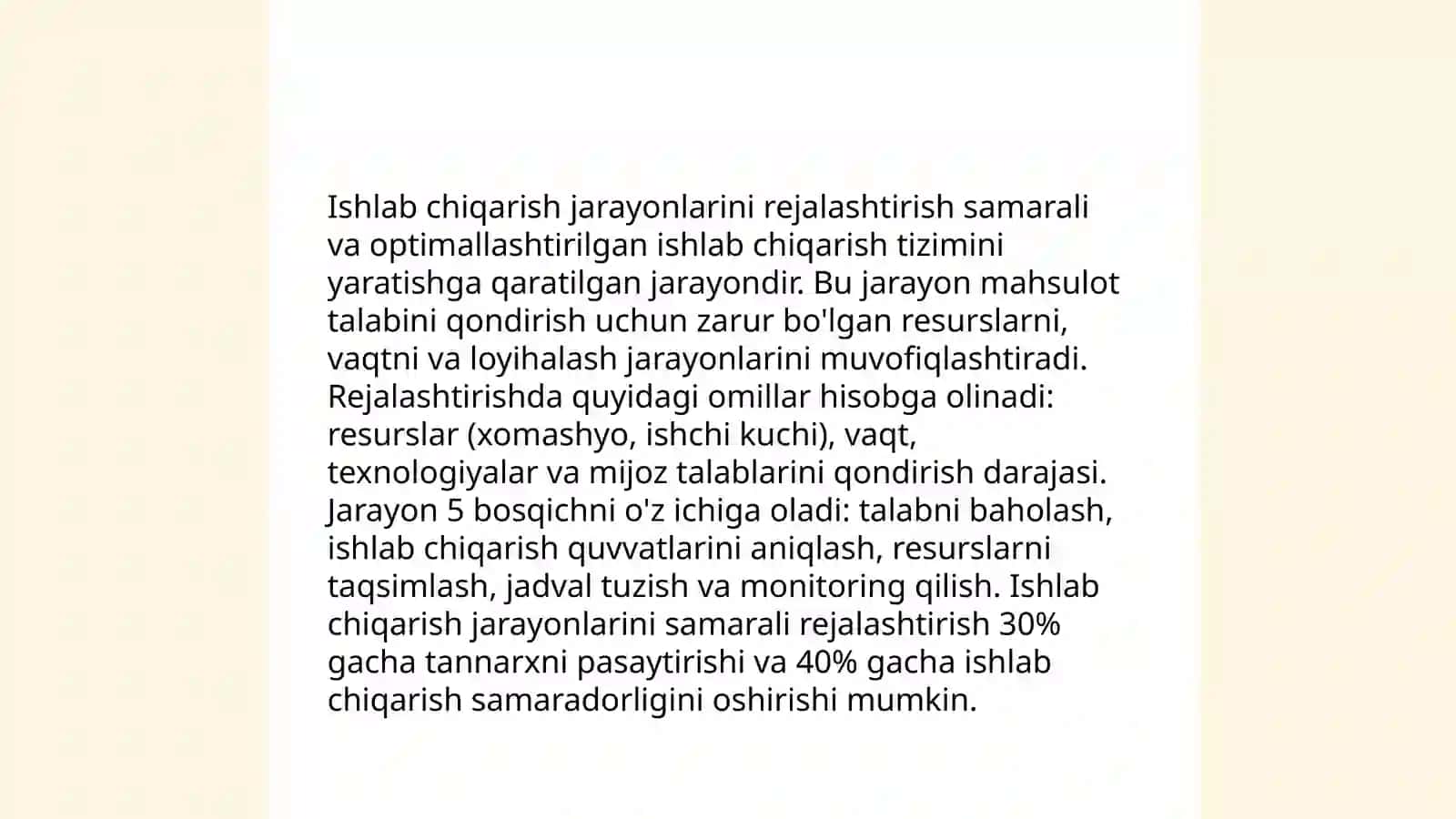 Korhonalarni boshqarish va ishlab chiqarishni tashkil etish asoslari 4