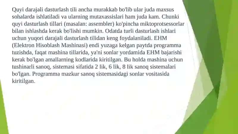Dasturlash tillari 4