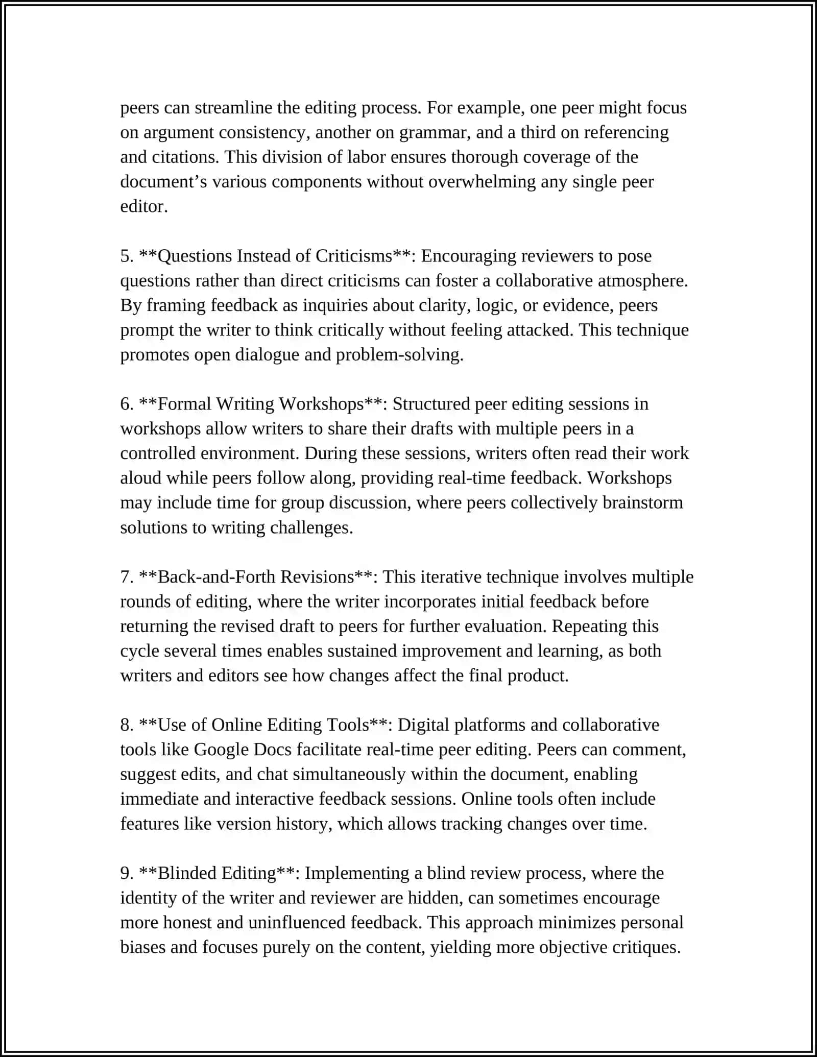 PEER EDITING EVALUTION 4