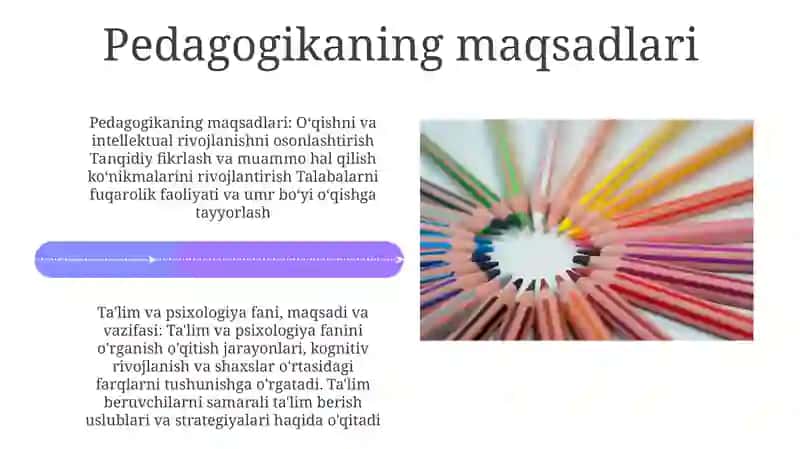 Pedogogika Va Psixologiya Predmeti, Maqsadi Va Vazifasi. Tibbiyotda Pedogogik-Psixologik Bilimlarning Õrni Va Ahamiyati 4