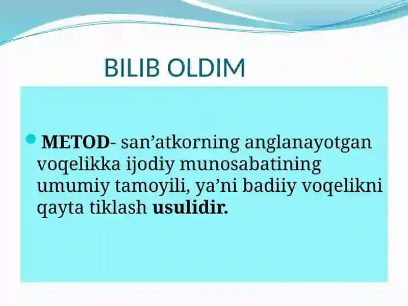 Jahon adabiyotida realizm va tanqidiy realizm tamoyillari 4