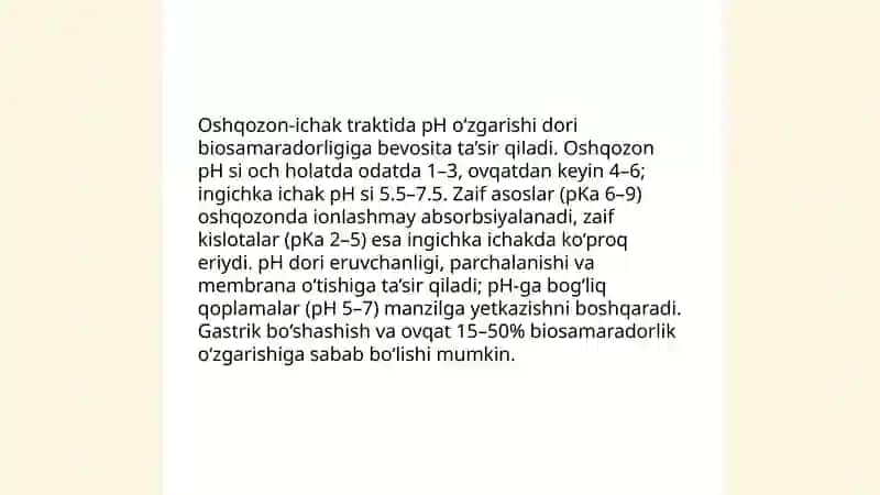 Biofarmatsiya fanidan tayyorlagan mustaqil ish 4