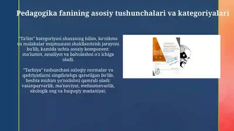 O'zbekistonda ta'lim tizimi Pedagogika fan sifatida Ilmiy tadqiqot metodlari 4