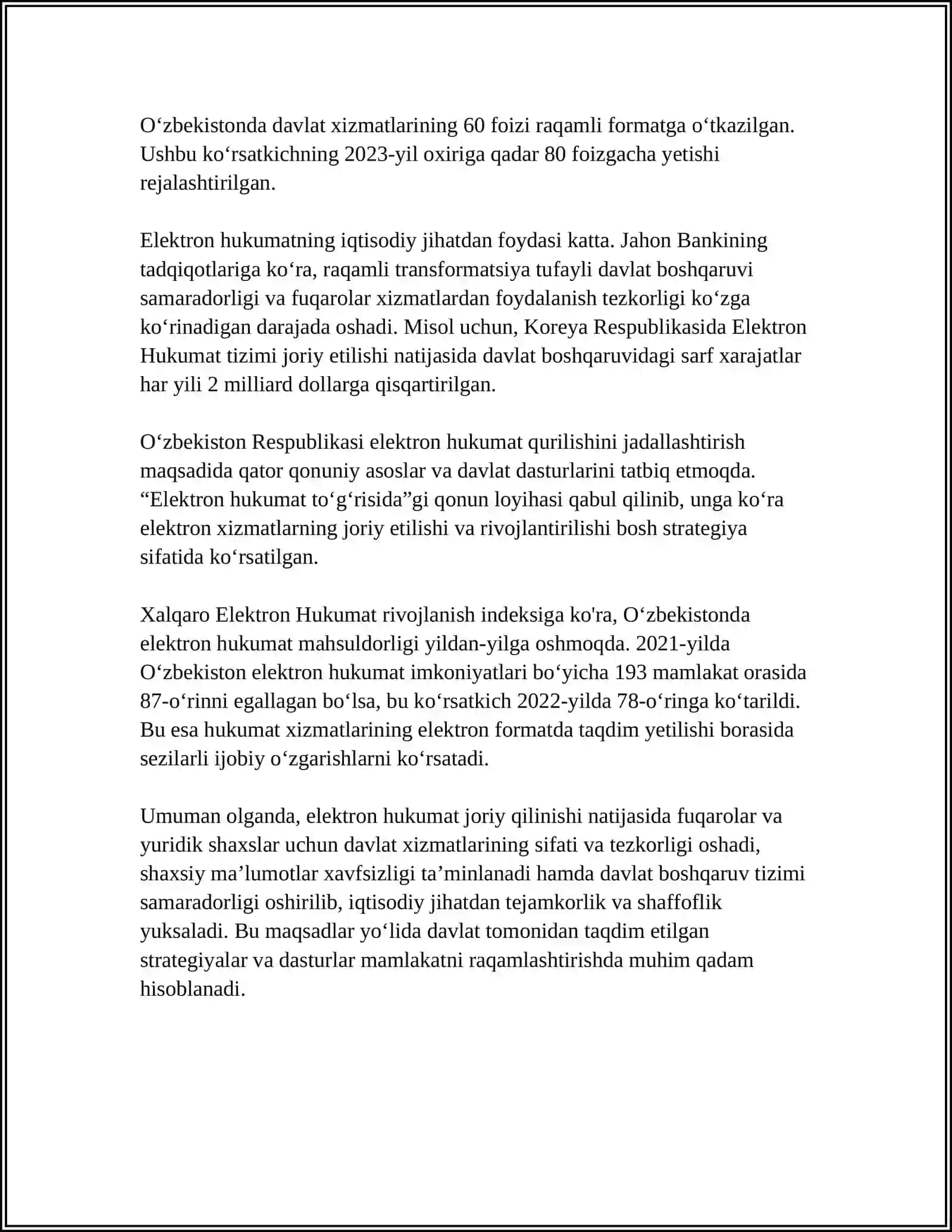 ELEKTRON HUKUMAT TUSHUNCHASI VA VAZIFALARI 4