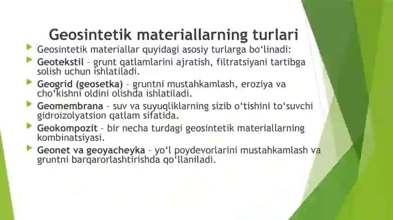 YO’L MUHANDISLIGIGA KIRISH FANIDAN 2 4