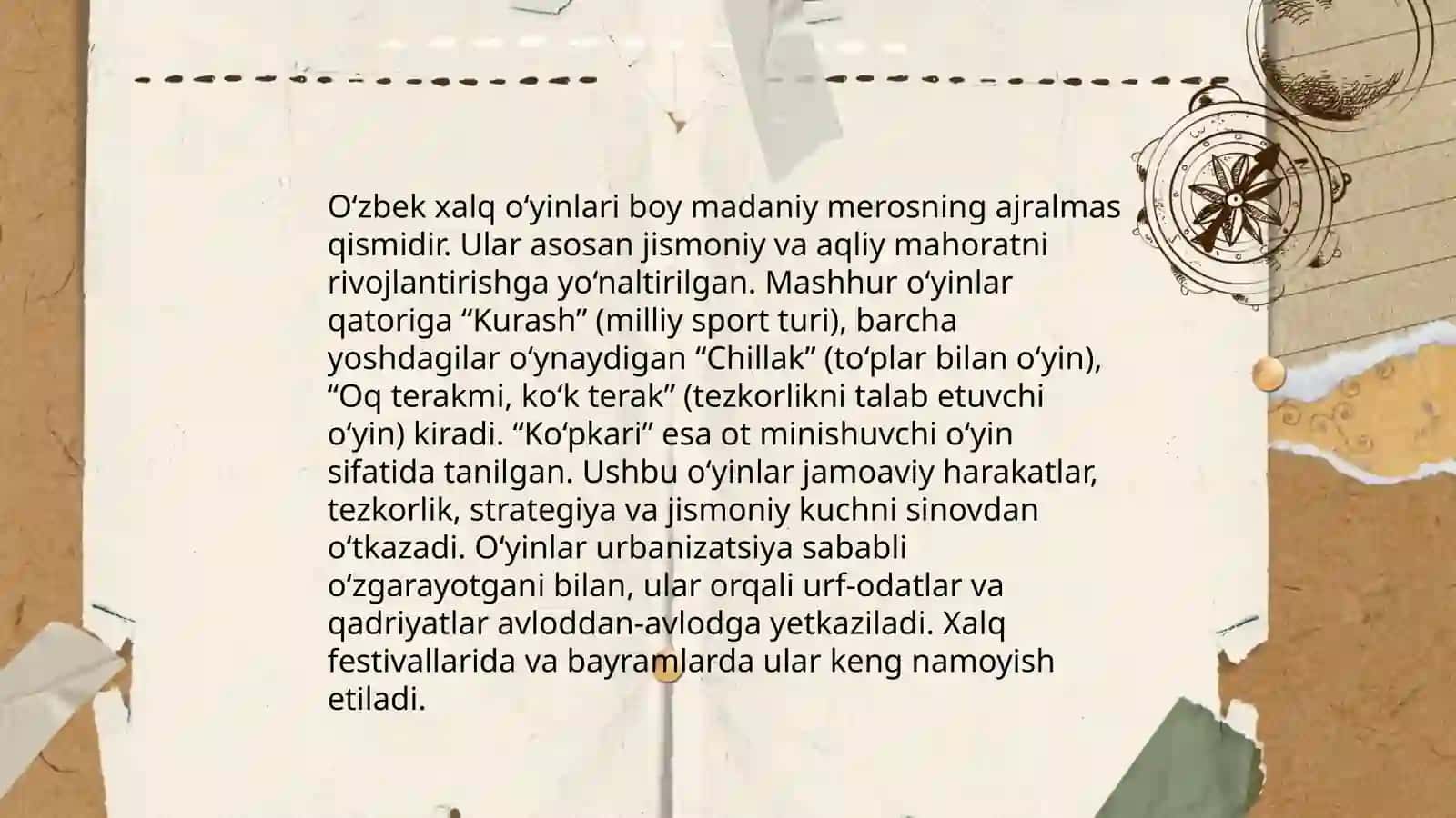 Xalq o‘yinlari ularni tasnifi, va ommaviylashtirish masalalari 4