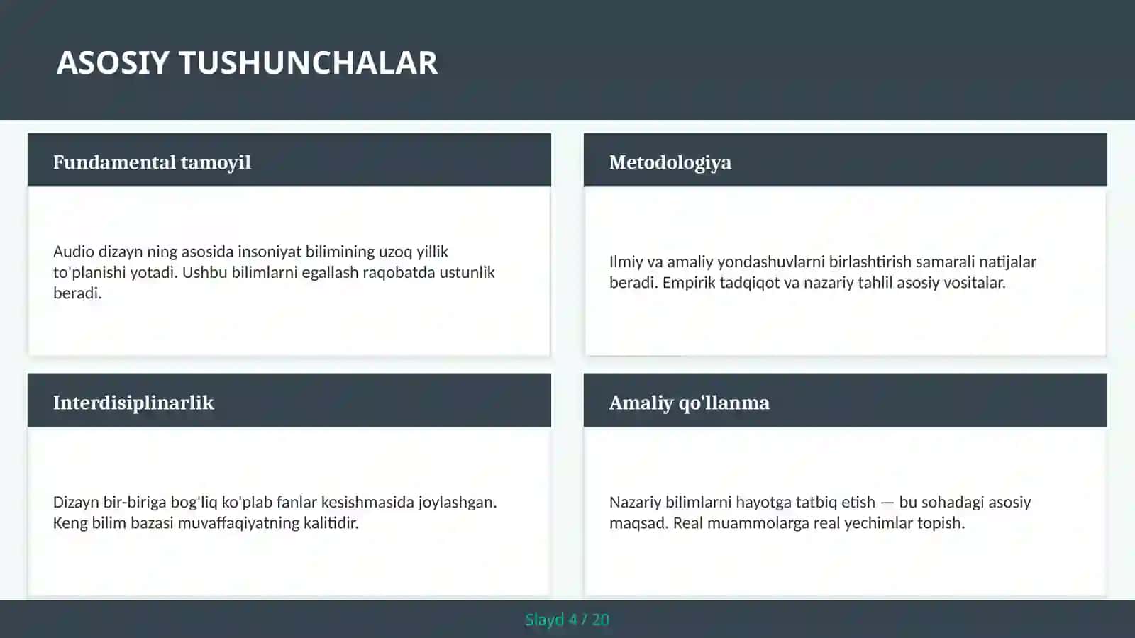 Audio dizayn 4