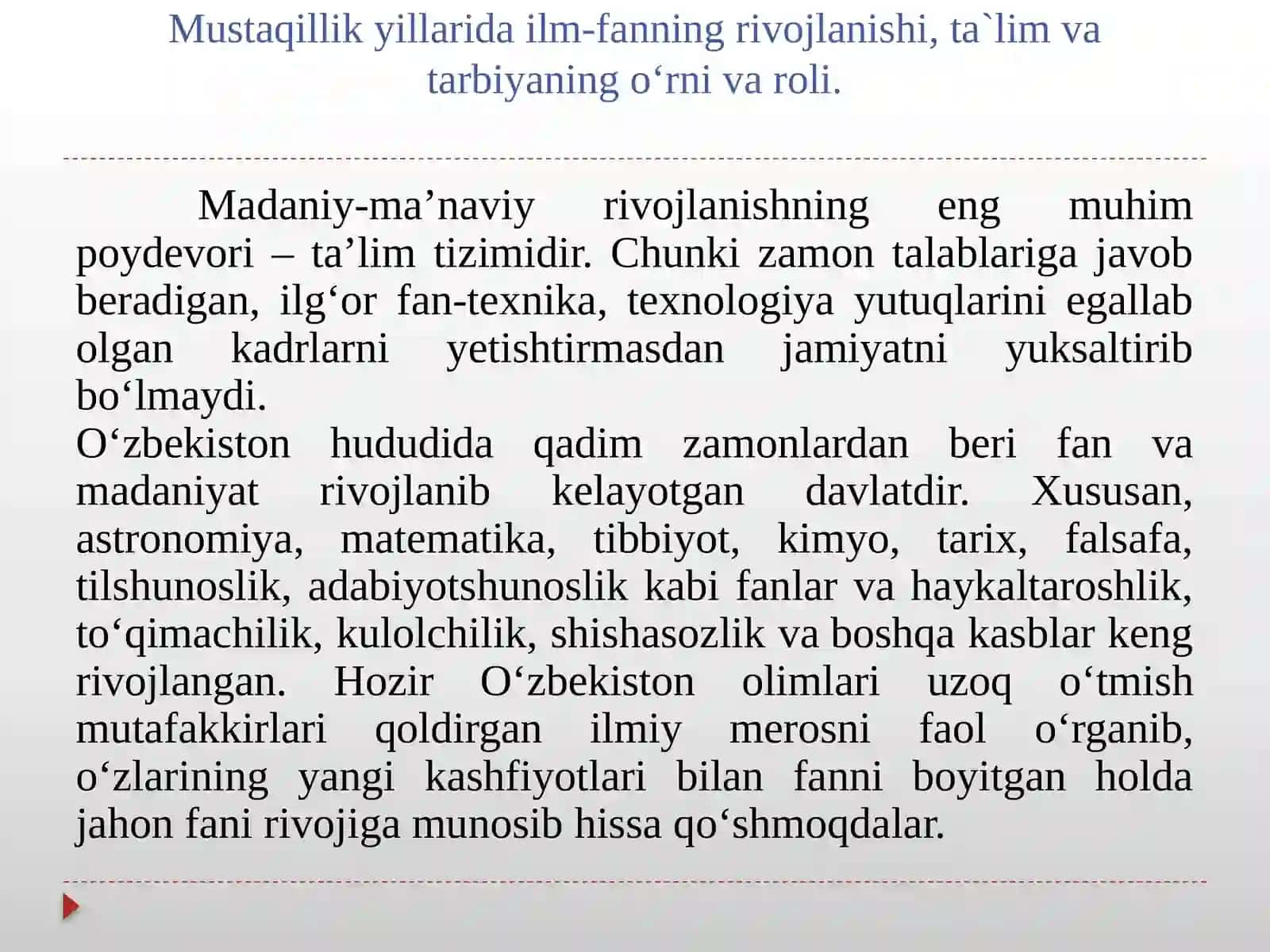 O‘zbеkistоn Rеspublikаsidа tа’lim sоhаsidа аmаlgа оshirilgаn islоhоtlаr 4