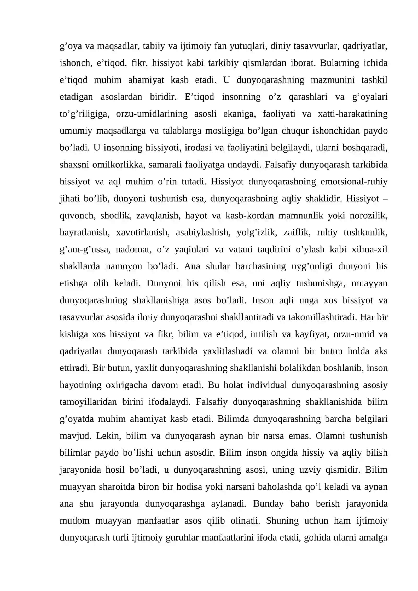 Falsafiy dunyoqarash,uning xususiyatlari va asosiy tamoyillari 4