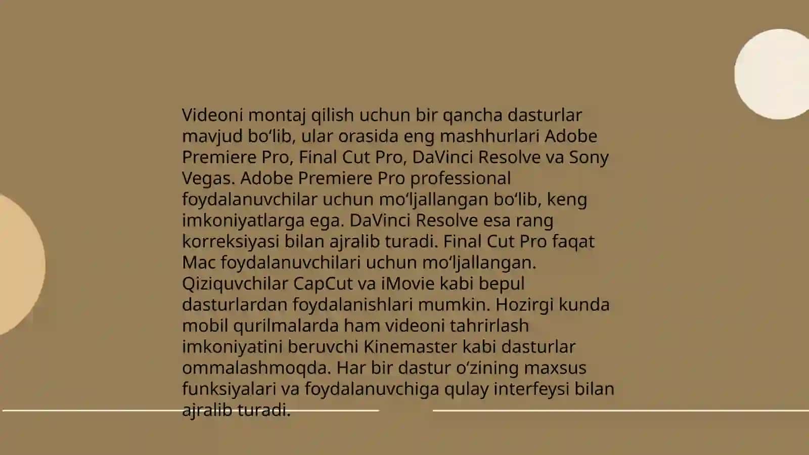 Videoni montaj dasturlari 4
