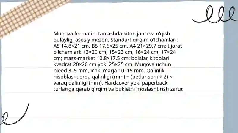 Kitobga muqova dizaynini ishlash 4
